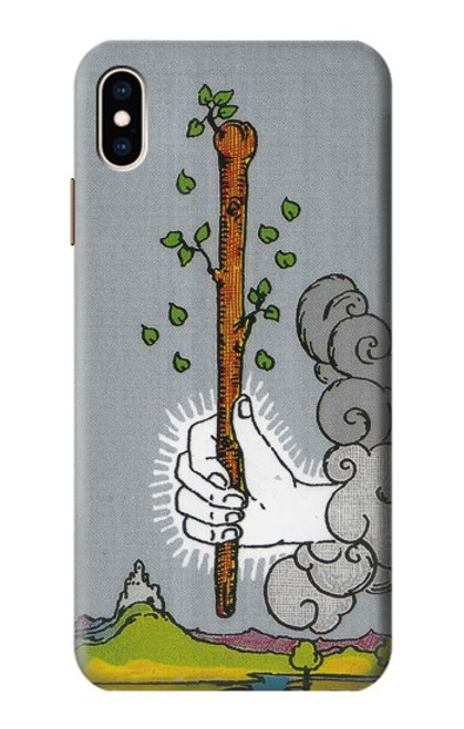 W3723 Tarot Card Age of Wands Funda Carcasa Case y Caso Del Tirón Funda para iPhone XS Max