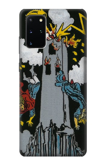 W3745 Tarot Card The Tower Funda Carcasa Case y Caso Del Tirón Funda para Samsung Galaxy S20 Plus, Galaxy S20+