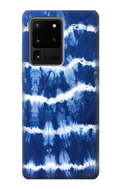 W3671 Blue Tie Dye Funda Carcasa Case y Caso Del Tirón Funda para Samsung Galaxy S20 Ultra