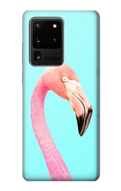 W3708 Pink Flamingo Funda Carcasa Case y Caso Del Tirón Funda para Samsung Galaxy S20 Ultra