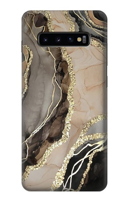 W3700 Marble Gold Graphic Printed Funda Carcasa Case y Caso Del Tirón Funda para Samsung Galaxy S10 Plus