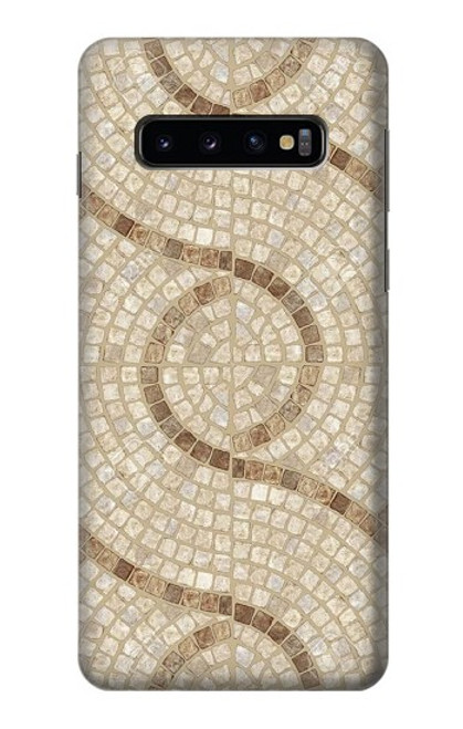 W3703 Mosaic Tiles Funda Carcasa Case y Caso Del Tirón Funda para Samsung Galaxy S10