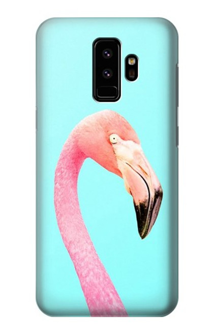 W3708 Pink Flamingo Funda Carcasa Case y Caso Del Tirón Funda para Samsung Galaxy S9