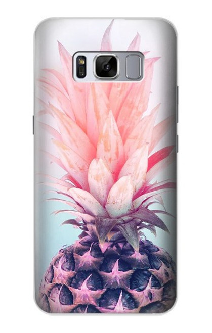 W3711 Pink Pineapple Funda Carcasa Case y Caso Del Tirón Funda para Samsung Galaxy S8