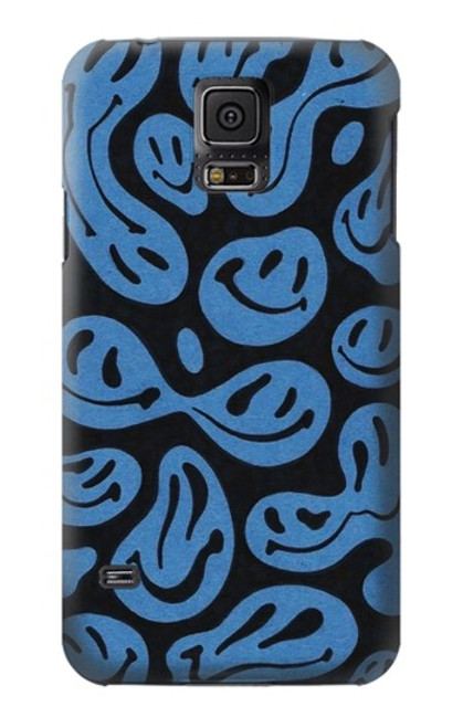 W3679 Cute Ghost Pattern Funda Carcasa Case y Caso Del Tirón Funda para Samsung Galaxy S5