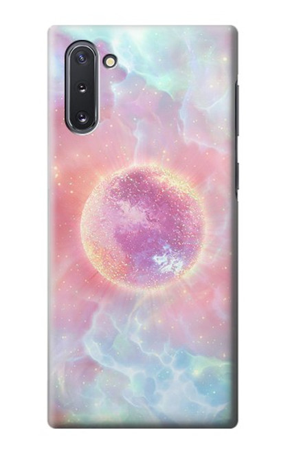 W3709 Pink Galaxy Funda Carcasa Case y Caso Del Tirón Funda para Samsung Galaxy Note 10