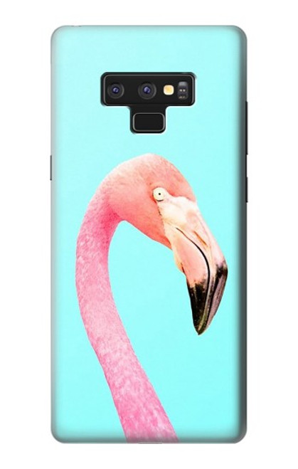 W3708 Pink Flamingo Funda Carcasa Case y Caso Del Tirón Funda para Note 9 Samsung Galaxy Note9