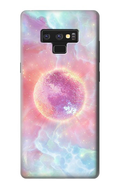 W3709 Pink Galaxy Funda Carcasa Case y Caso Del Tirón Funda para Note 9 Samsung Galaxy Note9