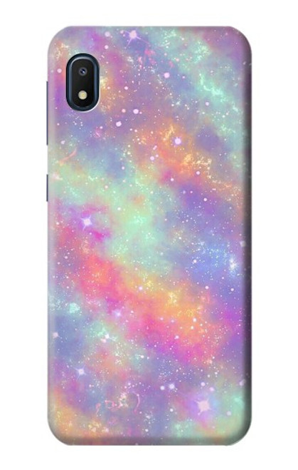 W3706 Pastel Rainbow Galaxy Pink Sky Funda Carcasa Case y Caso Del Tirón Funda para Samsung Galaxy A10e