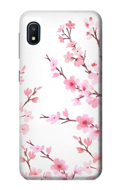 W3707 Pink Cherry Blossom Spring Flower Funda Carcasa Case y Caso Del Tirón Funda para Samsung Galaxy A10e