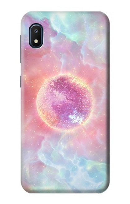 W3709 Pink Galaxy Funda Carcasa Case y Caso Del Tirón Funda para Samsung Galaxy A10e