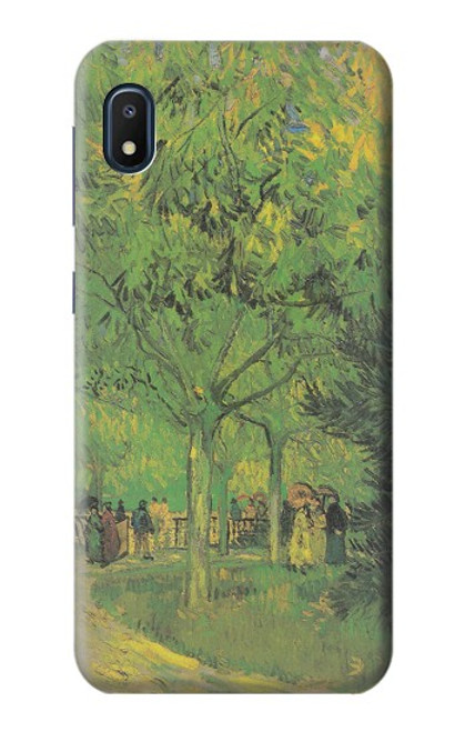 W3748 Van Gogh A Lane in a Public Garden Funda Carcasa Case y Caso Del Tirón Funda para Samsung Galaxy A10e