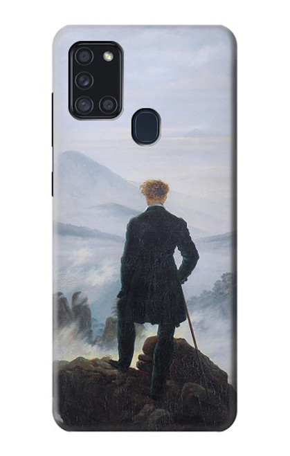 W3789 Wanderer above the Sea of Fog Funda Carcasa Case y Caso Del Tirón Funda para Samsung Galaxy A21s