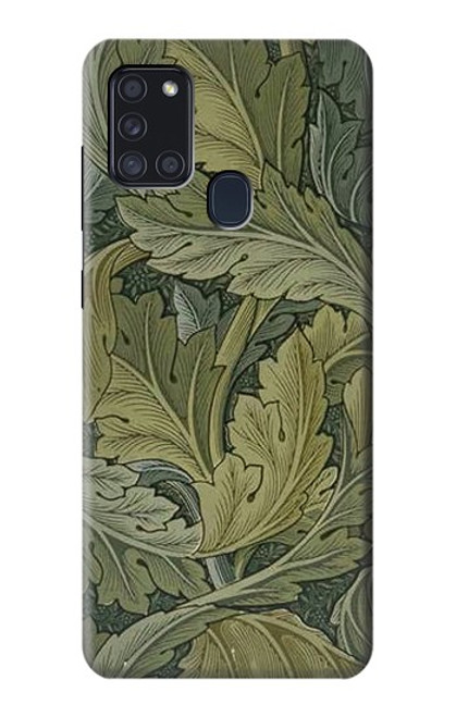 W3790 William Morris Acanthus Leaves Funda Carcasa Case y Caso Del Tirón Funda para Samsung Galaxy A21s