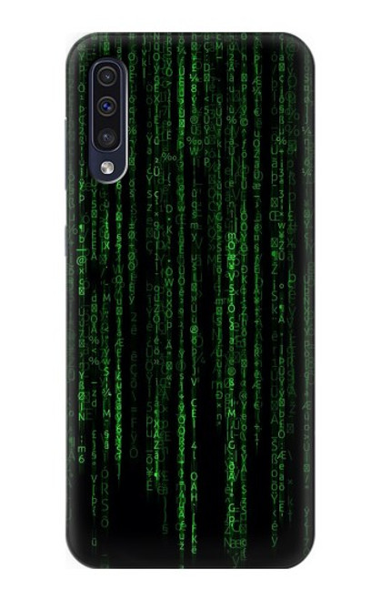 W3668 Binary Code Funda Carcasa Case y Caso Del Tirón Funda para Samsung Galaxy A50