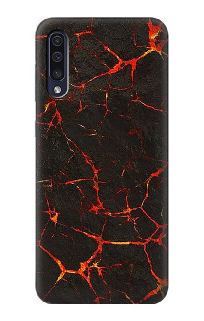 W3696 Lava Magma Funda Carcasa Case y Caso Del Tirón Funda para Samsung Galaxy A50