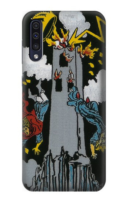 W3745 Tarot Card The Tower Funda Carcasa Case y Caso Del Tirón Funda para Samsung Galaxy A50