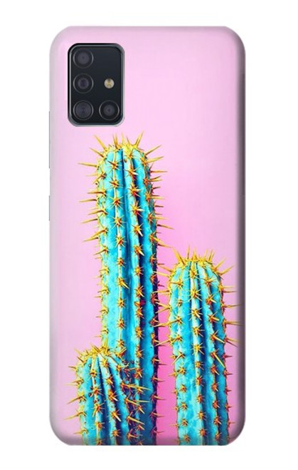 W3673 Cactus Funda Carcasa Case y Caso Del Tirón Funda para Samsung Galaxy A51 5G