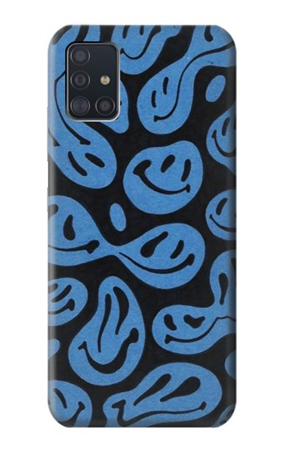 W3679 Cute Ghost Pattern Funda Carcasa Case y Caso Del Tirón Funda para Samsung Galaxy A51 5G