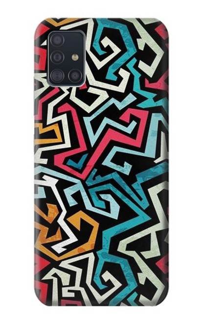 W3712 Pop Art Pattern Funda Carcasa Case y Caso Del Tirón Funda para Samsung Galaxy A51 5G