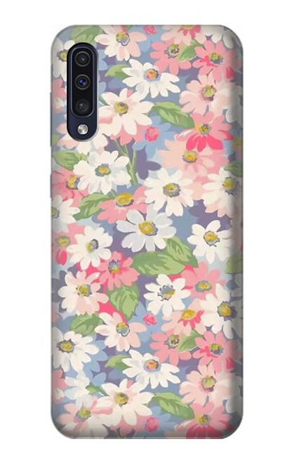 W3688 Floral Flower Art Pattern Funda Carcasa Case y Caso Del Tirón Funda para Samsung Galaxy A70