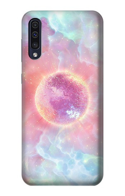 W3709 Pink Galaxy Funda Carcasa Case y Caso Del Tirón Funda para Samsung Galaxy A70