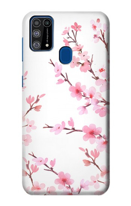 W3707 Pink Cherry Blossom Spring Flower Funda Carcasa Case y Caso Del Tirón Funda para Samsung Galaxy M31