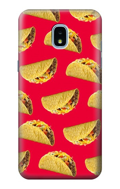 W3755 Mexican Taco Tacos Funda Carcasa Case y Caso Del Tirón Funda para Samsung Galaxy J3 (2018), J3 Star, J3 V 3rd Gen, J3 Orbit, J3 Achieve, Express Prime 3, Amp Prime 3