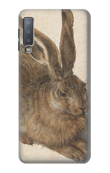 W3781 Albrecht Durer Young Hare Funda Carcasa Case y Caso Del Tirón Funda para Samsung Galaxy A7 (2018)