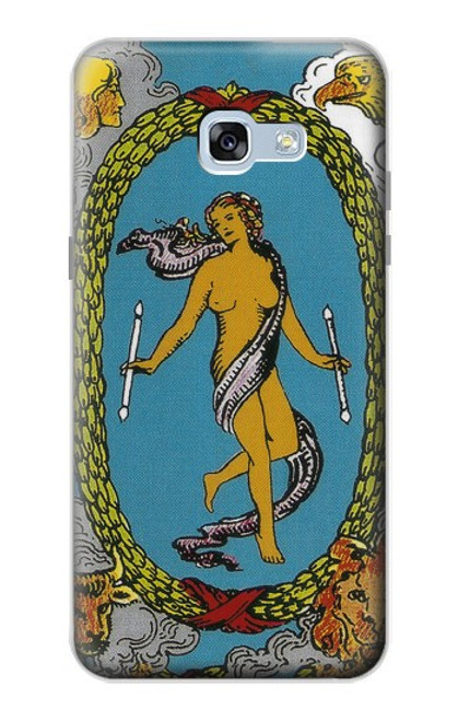 W3746 Tarot Card The World Funda Carcasa Case y Caso Del Tirón Funda para Samsung Galaxy A5 (2017)