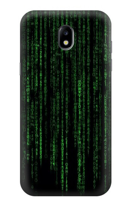 W3668 Binary Code Funda Carcasa Case y Caso Del Tirón Funda para Samsung Galaxy J5 (2017) EU Version