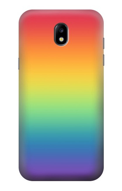 W3698 LGBT Gradient Pride Flag Funda Carcasa Case y Caso Del Tirón Funda para Samsung Galaxy J5 (2017) EU Version