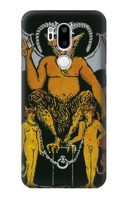 W3740 Tarot Card The Devil Funda Carcasa Case y Caso Del Tirón Funda para LG G7 ThinQ