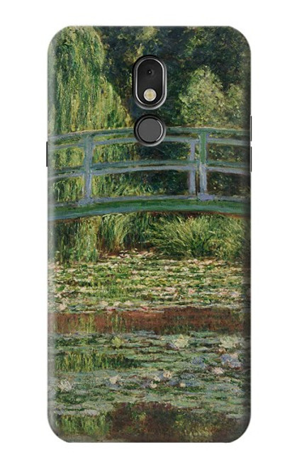 W3674 Claude Monet Footbridge and Water Lily Pool Funda Carcasa Case y Caso Del Tirón Funda para LG Stylo 5
