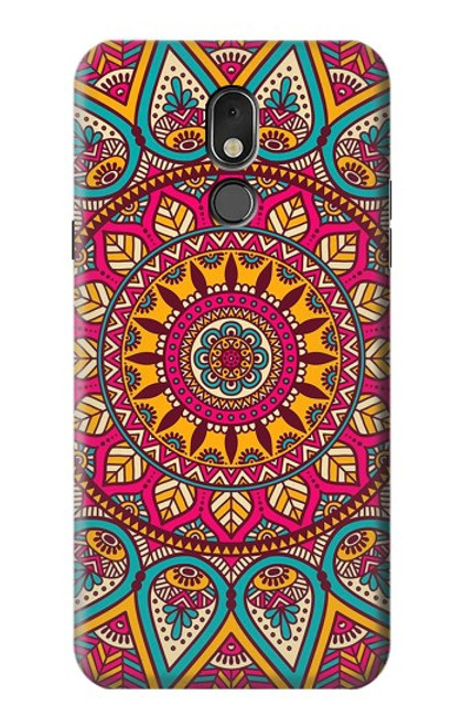 W3694 Hippie Art Pattern Funda Carcasa Case y Caso Del Tirón Funda para LG Stylo 5