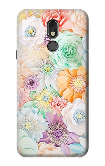 W3705 Pastel Floral Flower Funda Carcasa Case y Caso Del Tirón Funda para LG Stylo 5