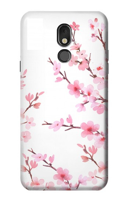 W3707 Pink Cherry Blossom Spring Flower Funda Carcasa Case y Caso Del Tirón Funda para LG Stylo 5