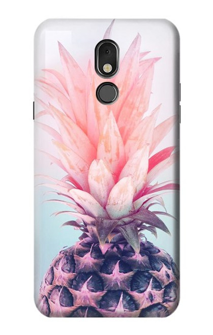 W3711 Pink Pineapple Funda Carcasa Case y Caso Del Tirón Funda para LG Stylo 5