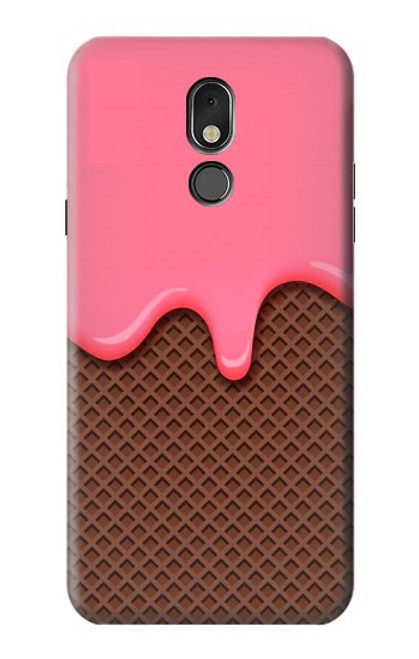 W3754 Strawberry Ice Cream Cone Funda Carcasa Case y Caso Del Tirón Funda para LG Stylo 5