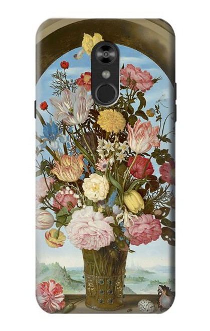 W3749 Vase of Flowers Funda Carcasa Case y Caso Del Tirón Funda para LG Q Stylo 4, LG Q Stylus