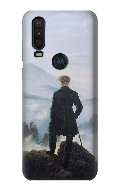 W3789 Wanderer above the Sea of Fog Funda Carcasa Case y Caso Del Tirón Funda para Motorola One Action (Moto P40 Power)