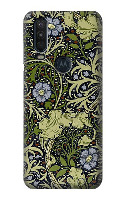 W3792 William Morris Funda Carcasa Case y Caso Del Tirón Funda para Motorola One Action (Moto P40 Power)