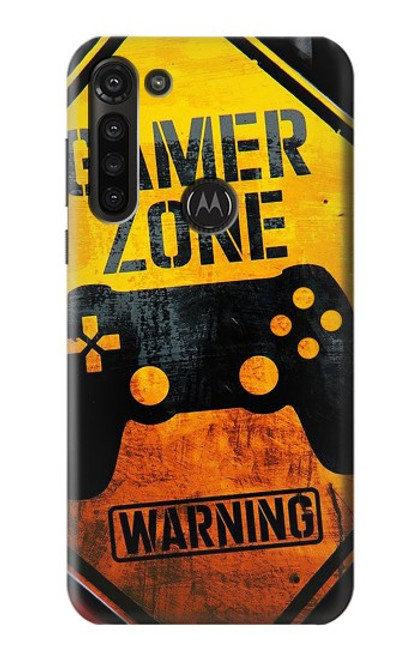 W3690 Gamer Zone Funda Carcasa Case y Caso Del Tirón Funda para Motorola Moto G8 Power