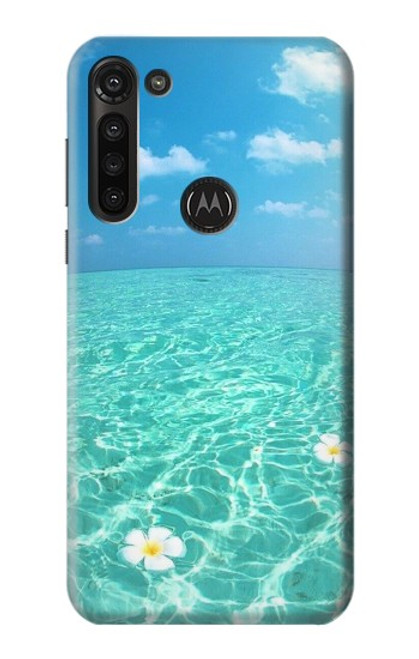 W3720 Summer Ocean Beach Funda Carcasa Case y Caso Del Tirón Funda para Motorola Moto G8 Power