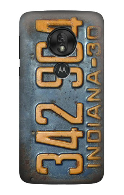 W3750 Vintage Vehicle Registration Plate Funda Carcasa Case y Caso Del Tirón Funda para Motorola Moto G7 Power