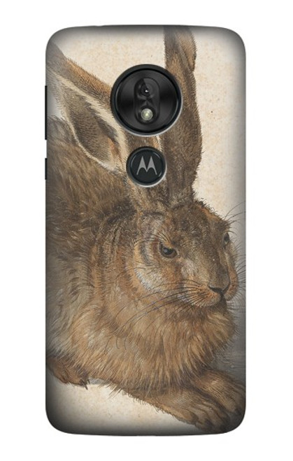 W3781 Albrecht Durer Young Hare Funda Carcasa Case y Caso Del Tirón Funda para Motorola Moto G7 Power