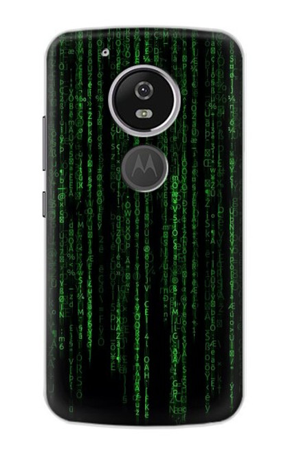 W3668 Binary Code Funda Carcasa Case y Caso Del Tirón Funda para Motorola Moto G6 Play, Moto G6 Forge, Moto E5