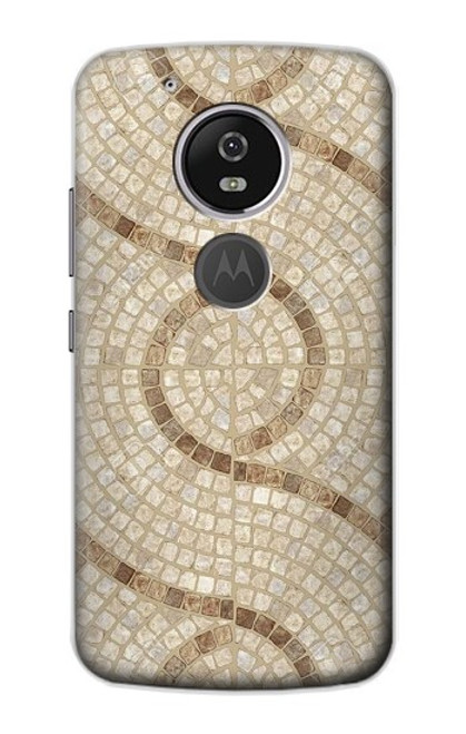 W3703 Mosaic Tiles Funda Carcasa Case y Caso Del Tirón Funda para Motorola Moto G6 Play, Moto G6 Forge, Moto E5