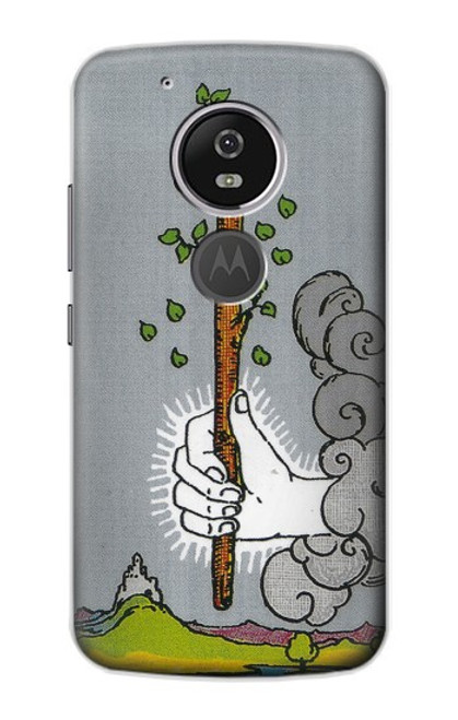 W3723 Tarot Card Age of Wands Funda Carcasa Case y Caso Del Tirón Funda para Motorola Moto G6 Play, Moto G6 Forge, Moto E5