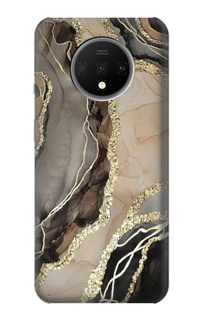 W3700 Marble Gold Graphic Printed Funda Carcasa Case y Caso Del Tirón Funda para OnePlus 7T